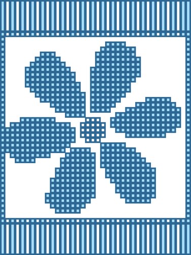 Sewing ornate scheme icon vector image