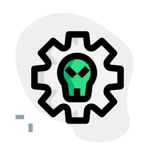 Hacking an act of intervening programming vector image