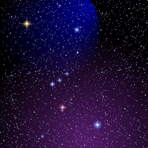 Galactic space scape Royalty Free Vector Image