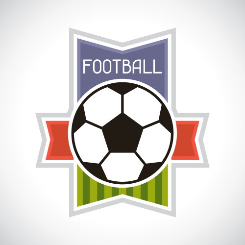 Sports soccer football badge Vector Image