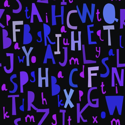 Alphabet Letter Pattern – Royalty-Free Vector | VectorStock
