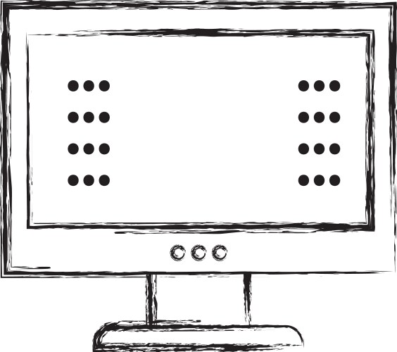 Figure computer screen with web password vector image