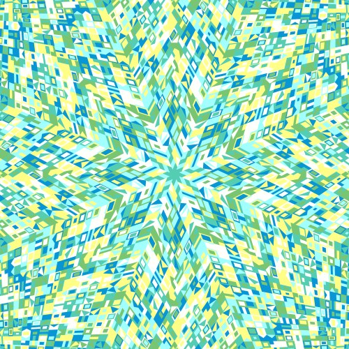 Geometrical dynamic circular tile pattern mosaic vector image