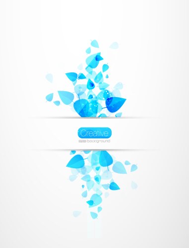 Watercolor Leaf Background Vector Image