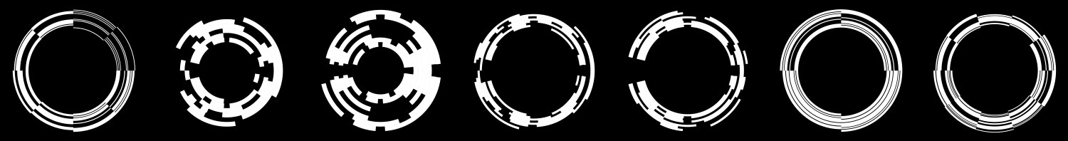 Abstract gui ui geometric circle element vector image