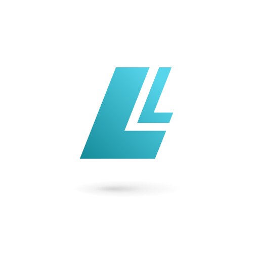 letter l logo icon design template elements vector