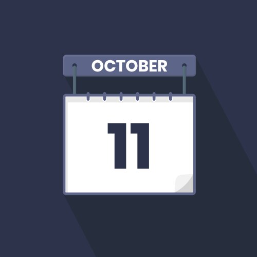 11 October Calendar Vector Images (over 140)