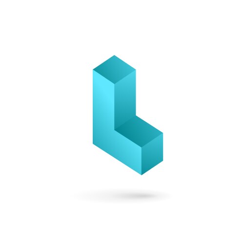 Letter l mosaic logo icon design template elements