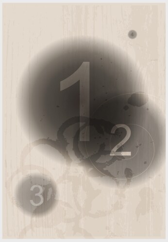 Compositions of number abstract background vector image