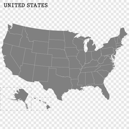 Stock Map Border High quality map with borders Royalty Free Vector Image