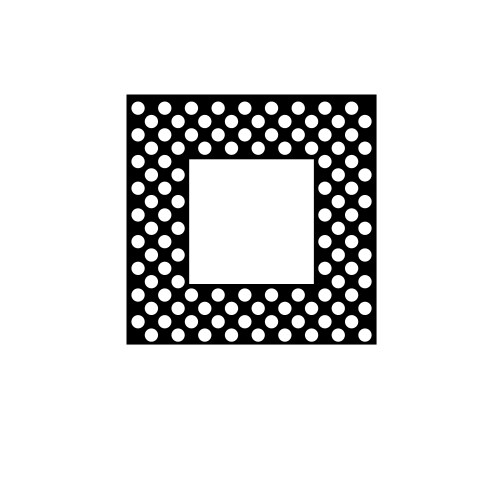 Multi core processor microchip cpu solid flat vektorbild