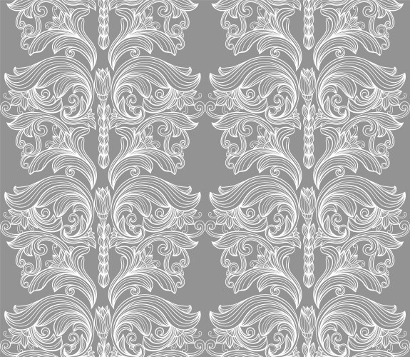 Vintage baroque seamless pattern Royalty Free Vector Image