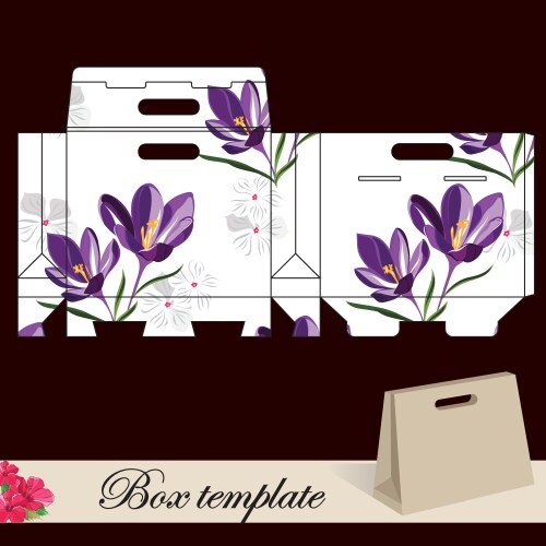 Gift box template Royalty Free Vector Image - VectorStock