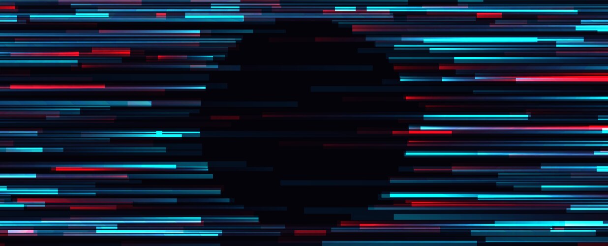 Futuristic neon glitch background glitched Vector Image
