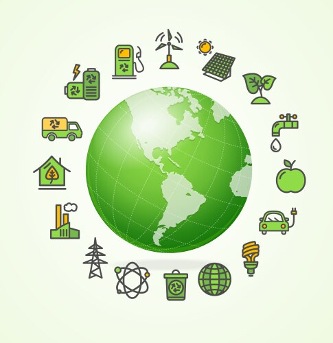 Environment concept Royalty Free Vector Image - VectorStock