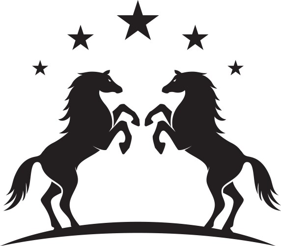 Horse logo template icon Vector Image