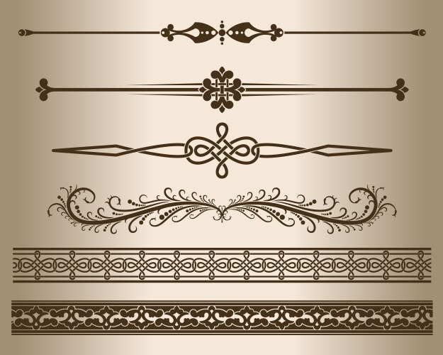 Decor elements Royalty Free Vector Image - VectorStock