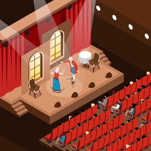 theater isometric vector