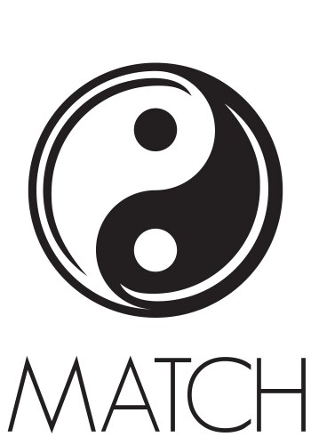 Abstract yin yang symbol line art Royalty Free Vector Image