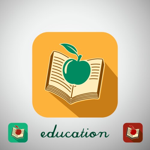 icon education vector image