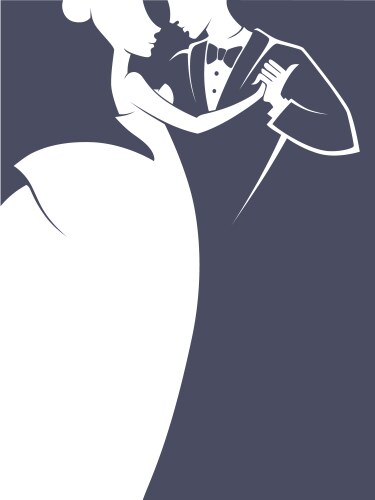 Romantic wedding Royalty Free Vector Image - VectorStock