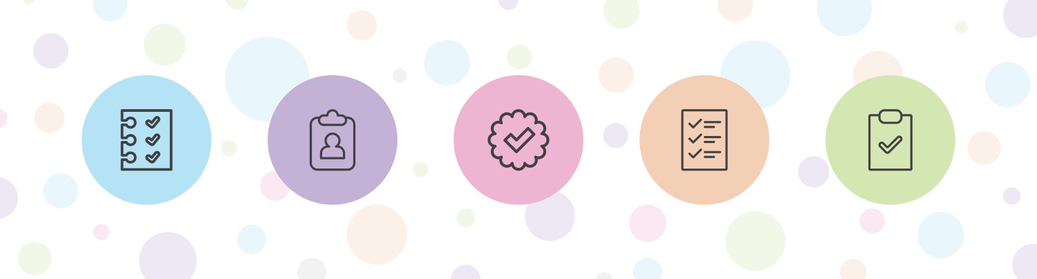 5 checkbox icons Vector Image