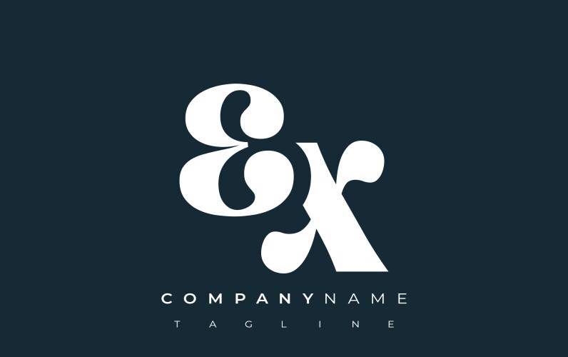 Ex abstract logo (55081220) – Royalty-Free Vector | VectorStock