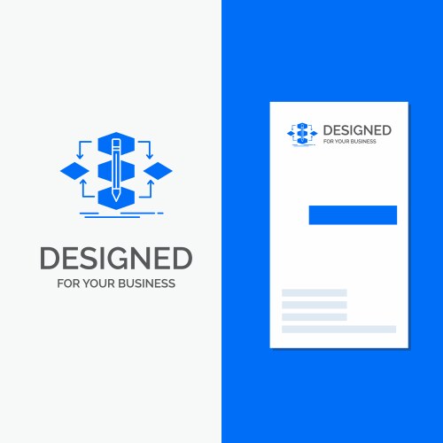 Business logo for algorithm design method model vector image