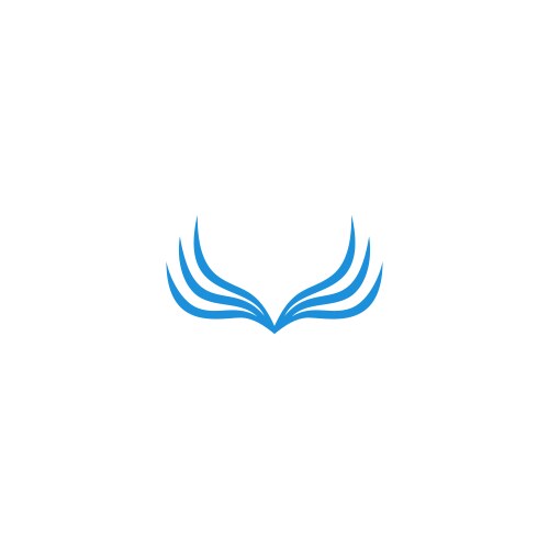 Wing abstract fly logo Royalty Free Vector Image