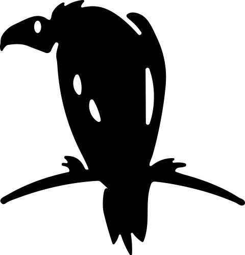 Predatory bird Royalty Free Vector Image - VectorStock