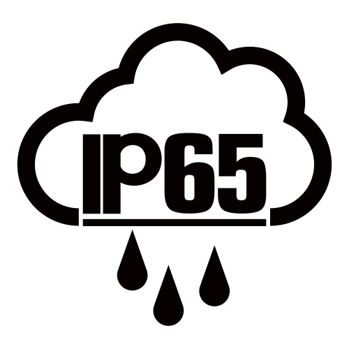 Ip65 protection standard icon on white background Vector Image
