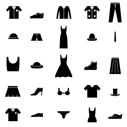 Clothes icon Royalty Free Vector Image - VectorStock