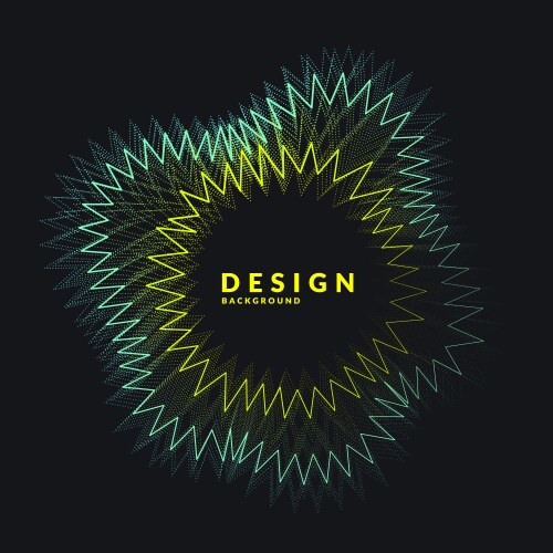 Dynamic Colored Particle Background vector image