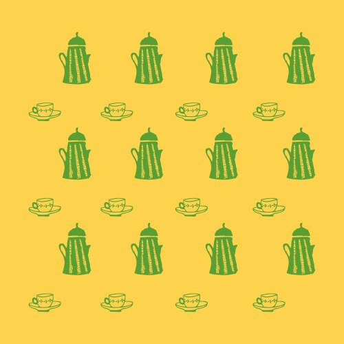 Retro object patterns for making seamless vector image