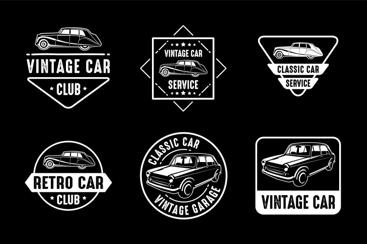 Car badge and logo good for print Vector Image