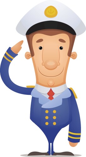 Captain peaked cap Royalty Free Vector Image - VectorStock