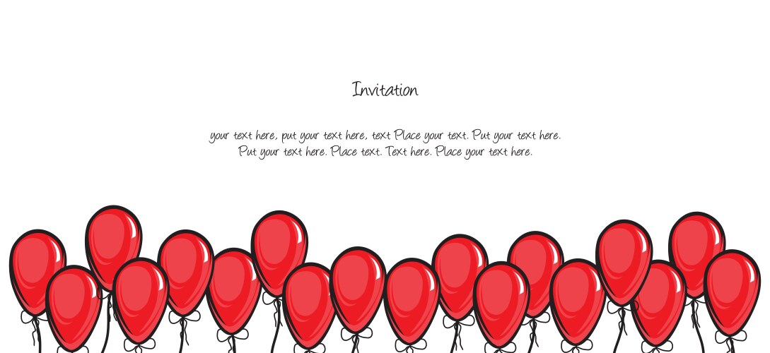 birthday invitation vector image