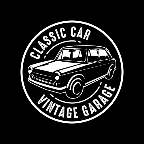 Car badge and logo good for print Vector Image