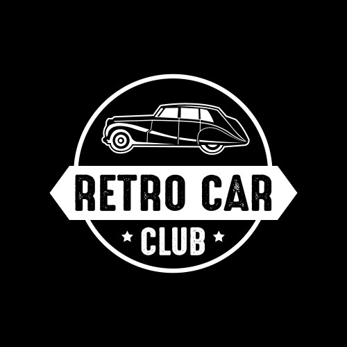 Car badge and logo good for print Vector Image