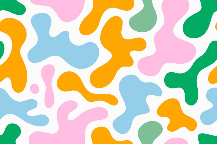 Vibrant Bold Abstract Pattern Vector Image