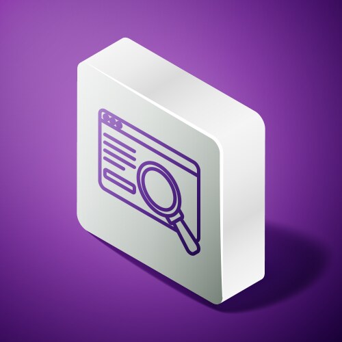 Isometric line ui or ux design icon isolated vector image