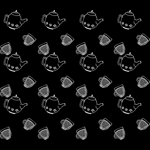 Retro object patterns for making seamless vector image