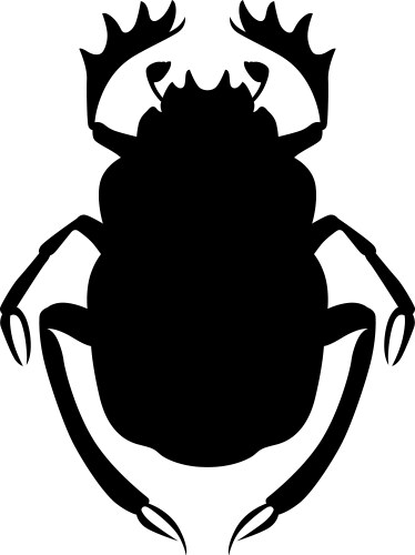 Scarabeo Silhouette Vector Image