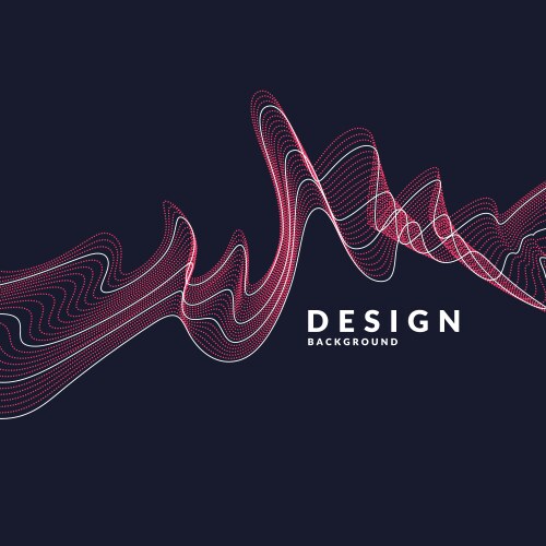 Abstract background with a colored dynamic vector image