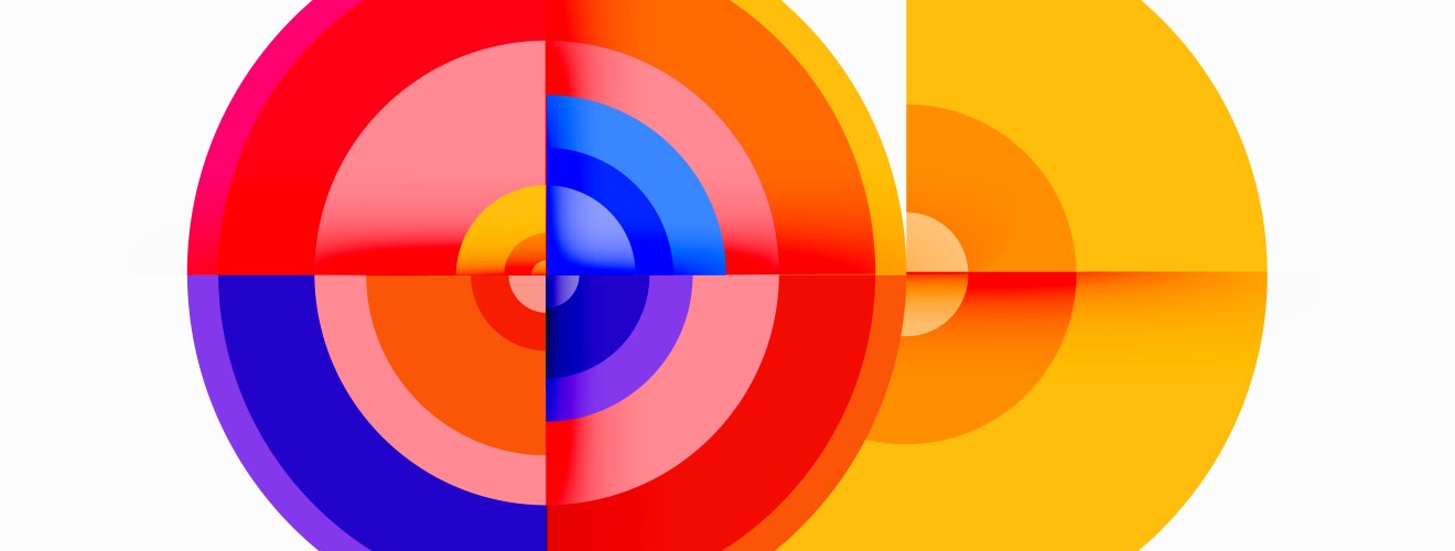 Circle trendy minimal geometric abstract Vector Image