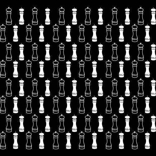 Retro object patterns for making seamless vector image