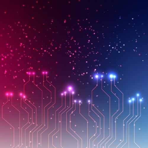 Abstract space background connection structure vector image