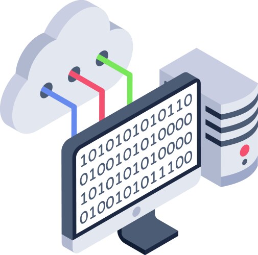 Binary coding vector image
