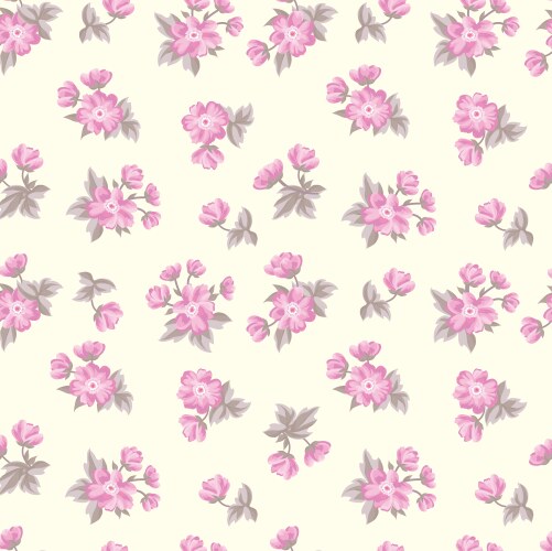Floral background flower rose bouquet seamless Vector Image