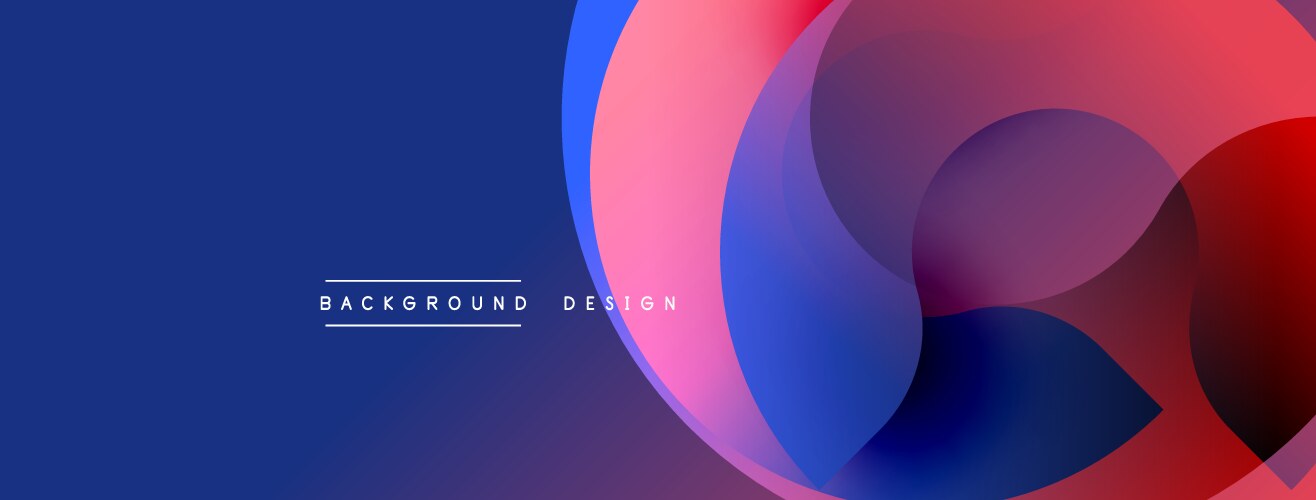 Abstract design features overlapping circles vector image
